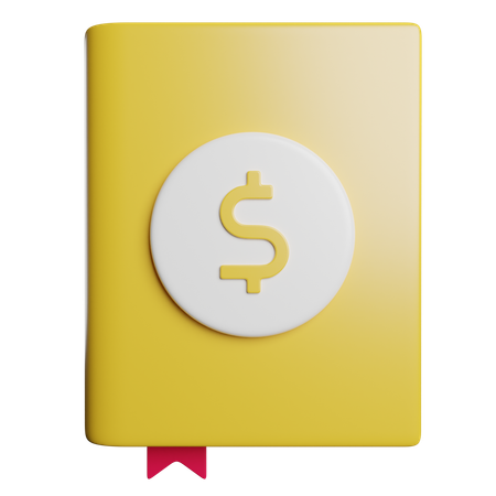 Livro de finanças  3D Icon