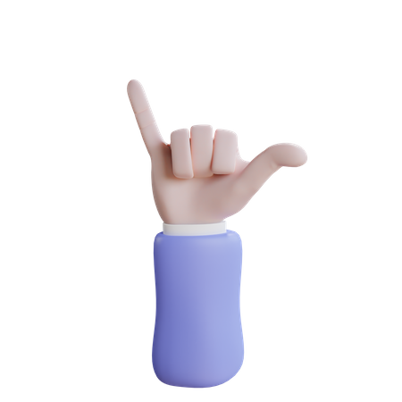 Llámame gesto con la mano  3D Icon