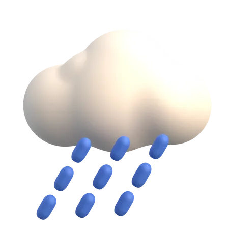 Lluvia  3D Icon