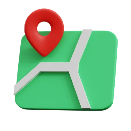 Localizador de mapa  3D Icon