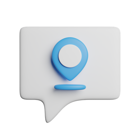 Location Message  3D Icon