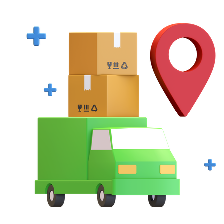 Logistic location  3D Illustration