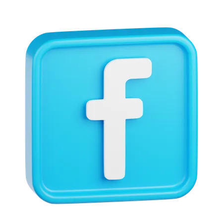 Logo Facebook  3D Icon