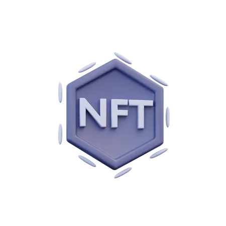 Logo nft  3D Illustration