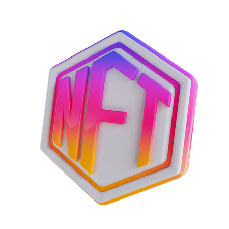 Logo nft  3D Icon