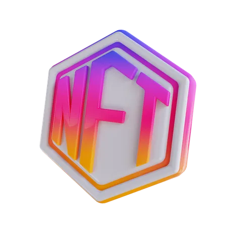 Logo nft  3D Icon