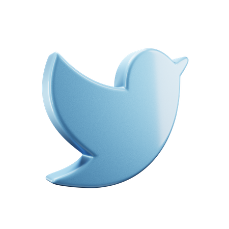 Logotipo do Twitter  3D Icon