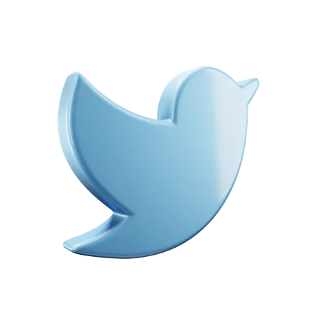 Logotipo do Twitter  3D Icon