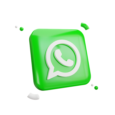 Logotipo do WhatsApp  3D Icon