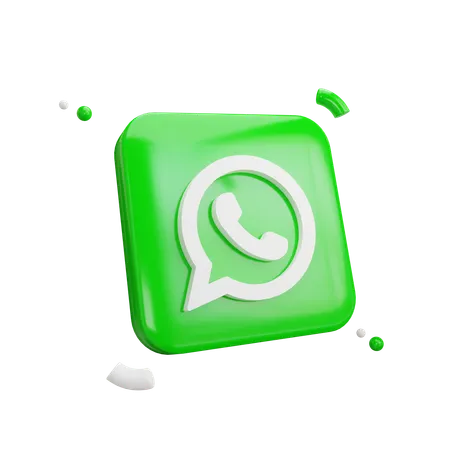 Logotipo do WhatsApp  3D Icon