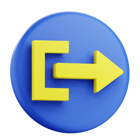 Logout  3D Icon