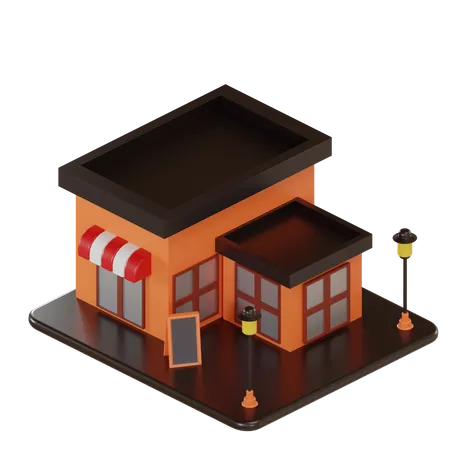 Loja  3D Illustration