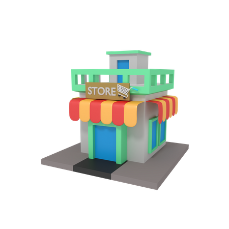 Loja  3D Illustration