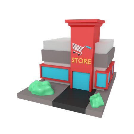 Loja  3D Illustration