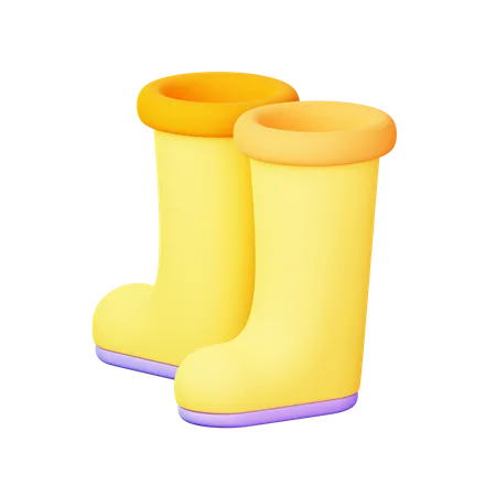 Long Boot  3D Icon