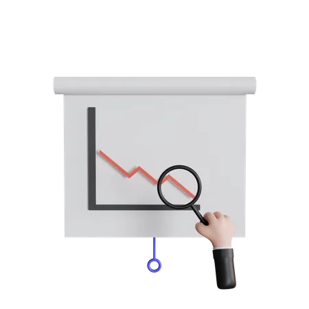 Loss Chart Infographics  3D Icon