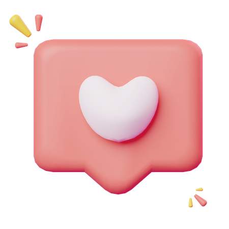 Love Chat  3D Icon