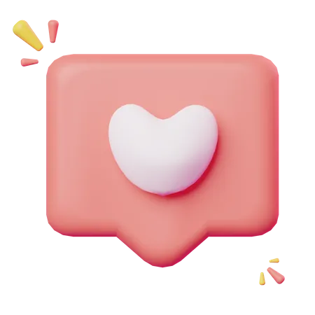 Love Chat  3D Icon