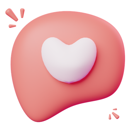 Love Chat  3D Icon