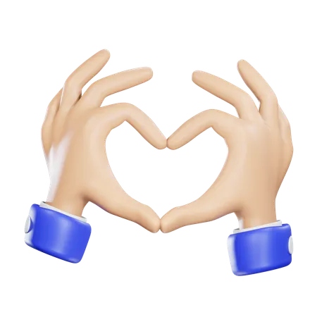 Love Hand  3D Icon