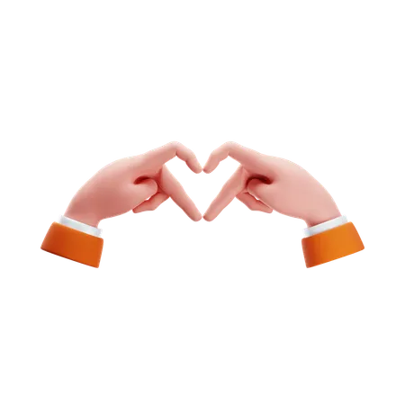 Love Hand Gesture  3D Icon