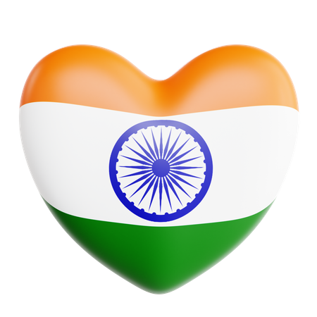 Love India  3D Icon