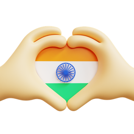 Love India  3D Icon