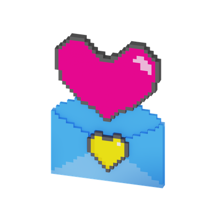 Love Letter  3D Icon