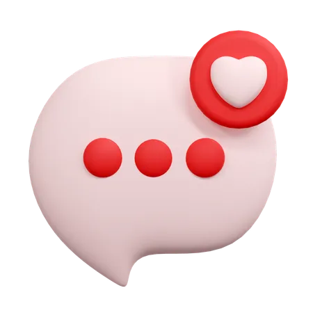 Love message  3D Icon