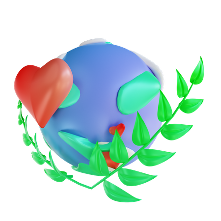 Love Plants  3D Illustration