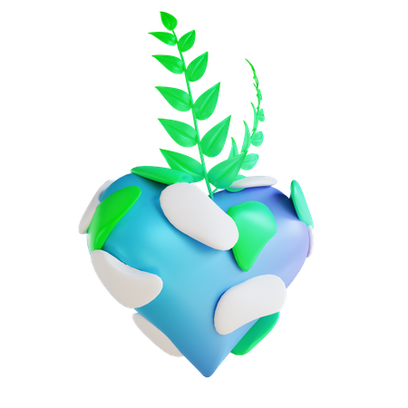 Love Plants  3D Illustration