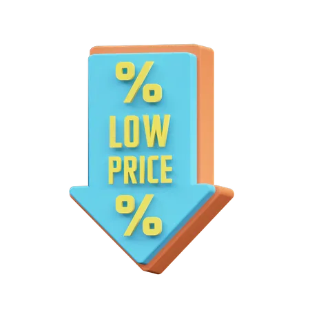 Low Price  3D Icon