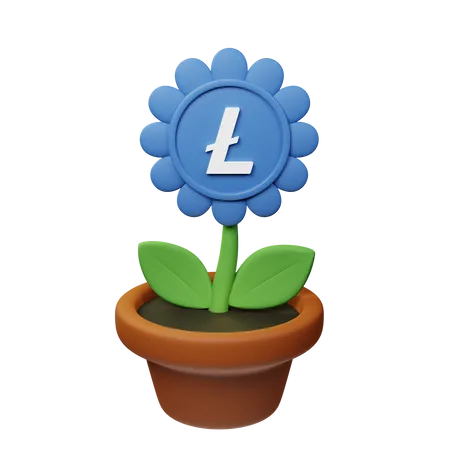 Vaso criptográfico ltc  3D Icon