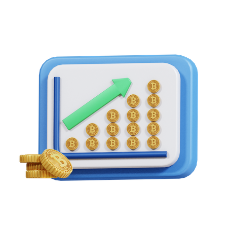 Lucro de criptomoeda  3D Icon