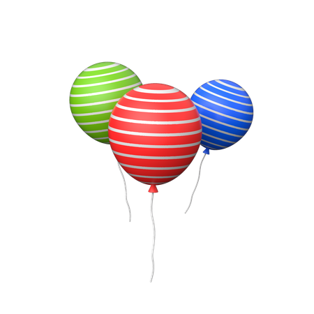 Luftballons  3D Icon