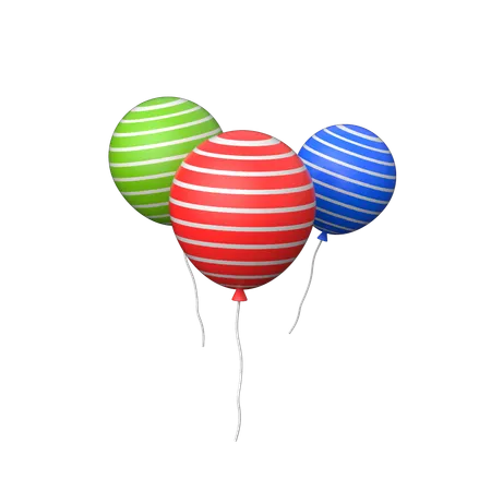 Luftballons  3D Icon