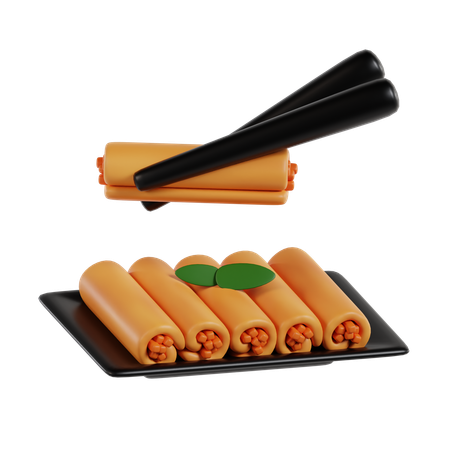 Lumpia  3D Icon