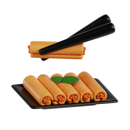 Lumpia  3D Icon