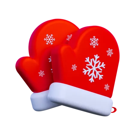 Luvas de natal  3D Icon