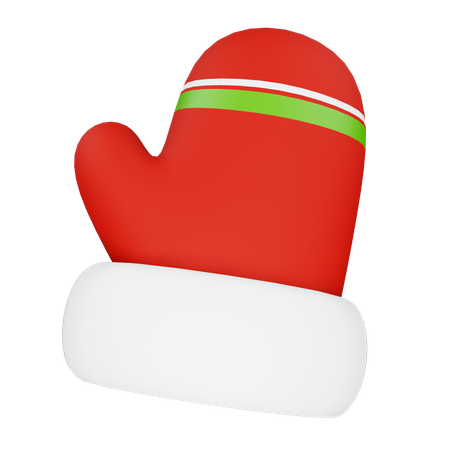 Luvas de natal  3D Icon