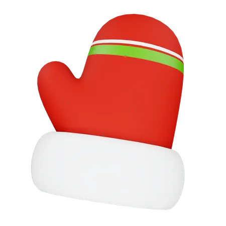 Luvas de natal  3D Icon