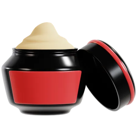 Luxurious Skincare Cream Jar  3D Icon