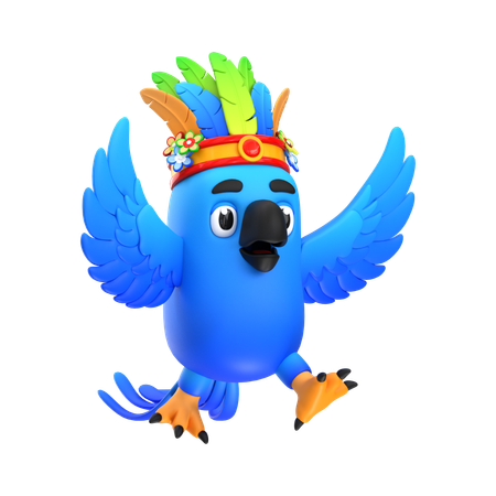 Pájaro de macao  3D Icon