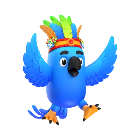 Pájaro de macao  3D Icon