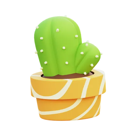 Maceta de cactus  3D Icon