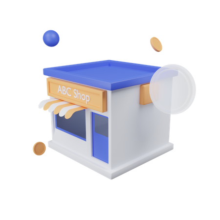 Magasin  3D Illustration