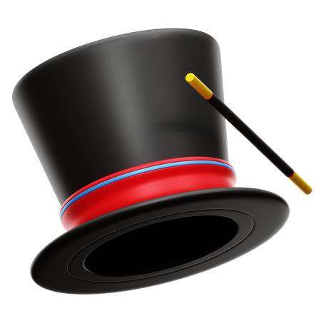 Magician Hat  3D Icon