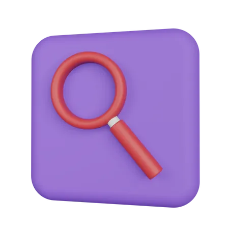 Magnifying Glass  3D Illustration