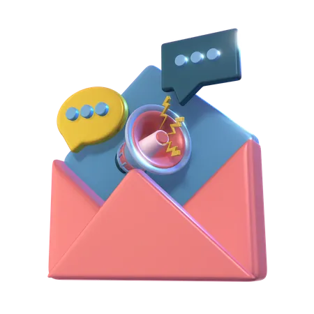 Mail Marketing  3D Icon