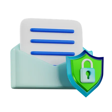 Mail Protection  3D Icon